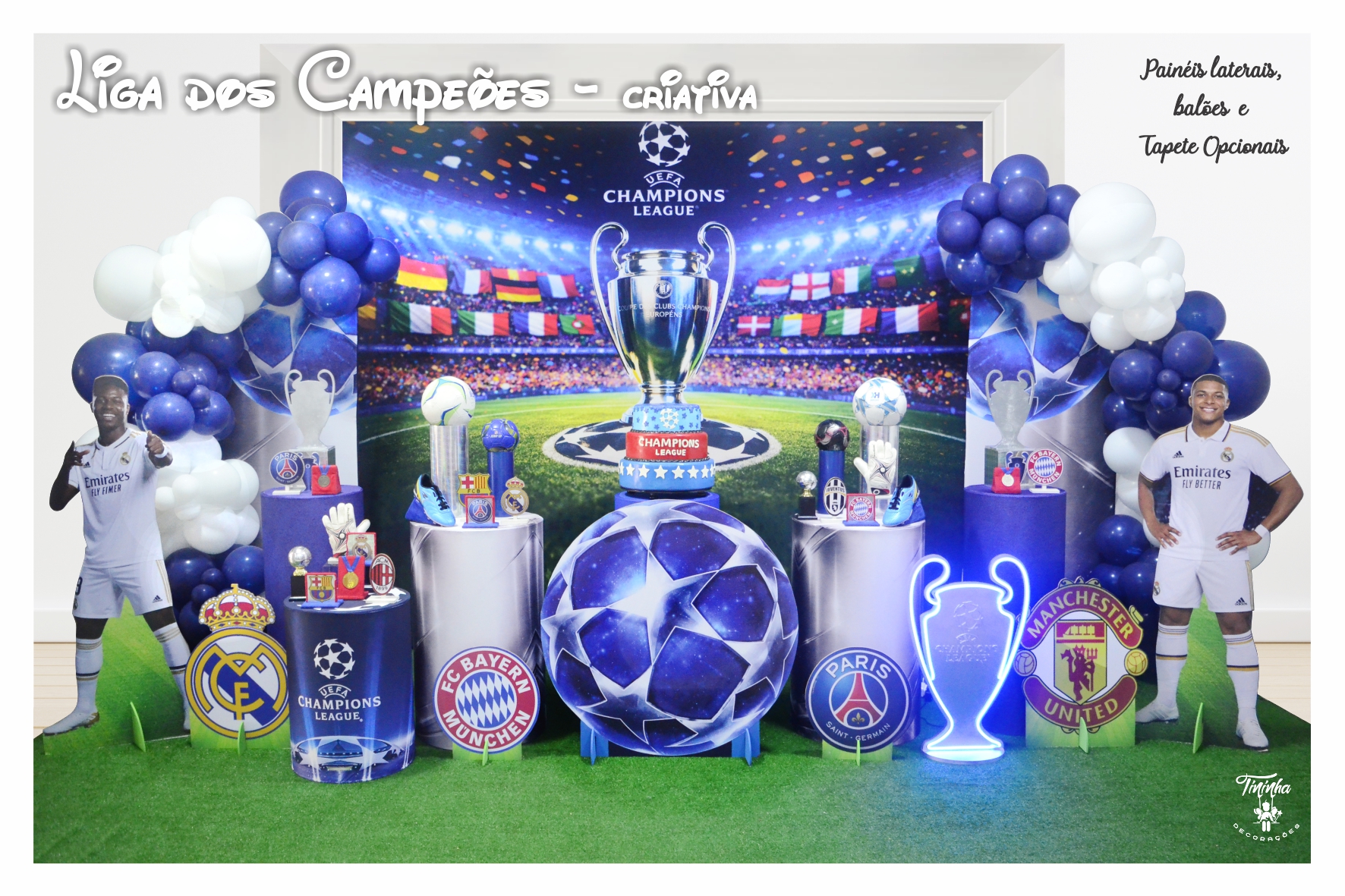 Futebol Liga dos Campeões - criativa